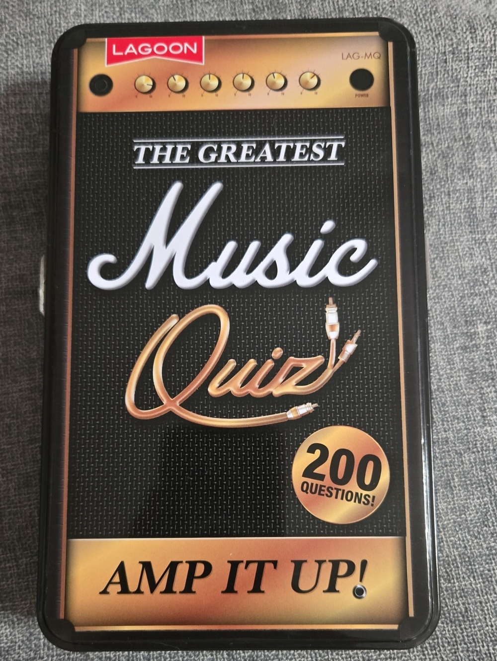 Lagoon The Greatest Music Quiz Portable Game - Black & Gold